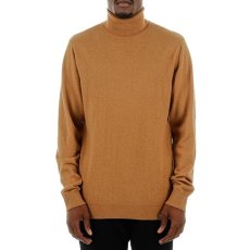 画像1: Turtle Neck Sweater Knit Brown セーター タートルネック ニット (1)