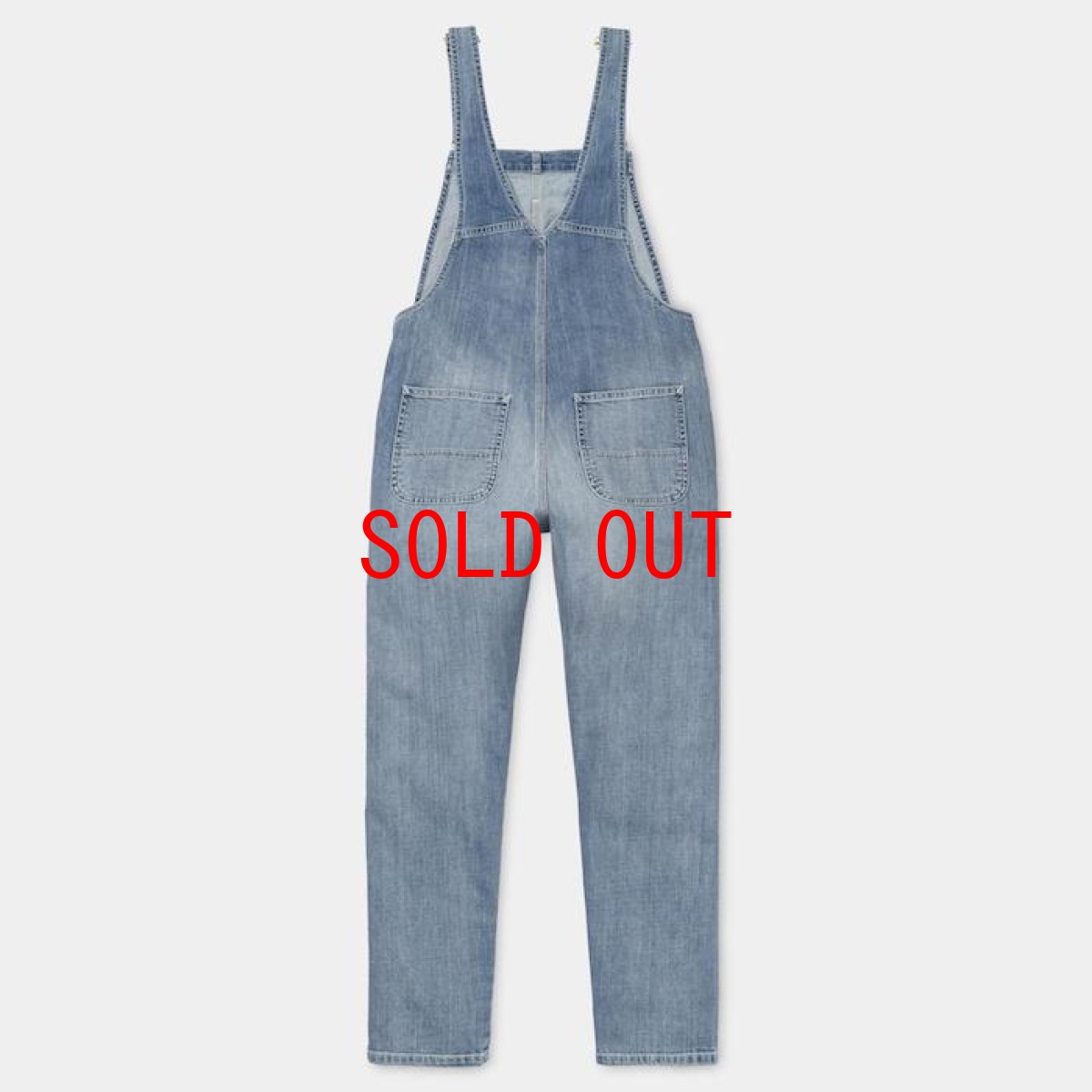 画像4: Bib Overall Blue Light Stone Washed  レディース オーバーオール Womens  (4)