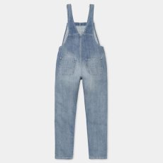 画像4: Bib Overall Blue Light Stone Washed  レディース オーバーオール Womens  (4)