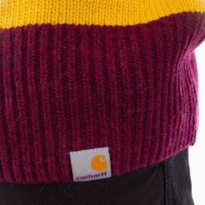 画像6: Alvin Sweater Stripe Knit Wear Border Maroon Wine Red Yellow ニット ボーダー セーター (6)