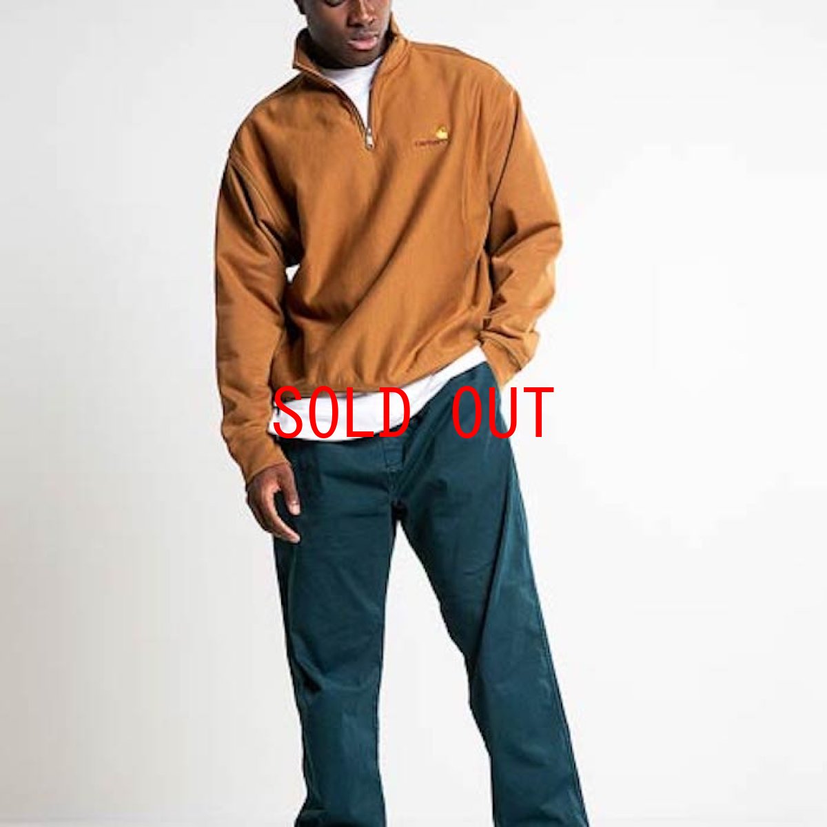 画像7: Half Zip Sweat Shirts Hamilton Brown ハーフジップ プルオーバー スウェット フーディー スエット (7)