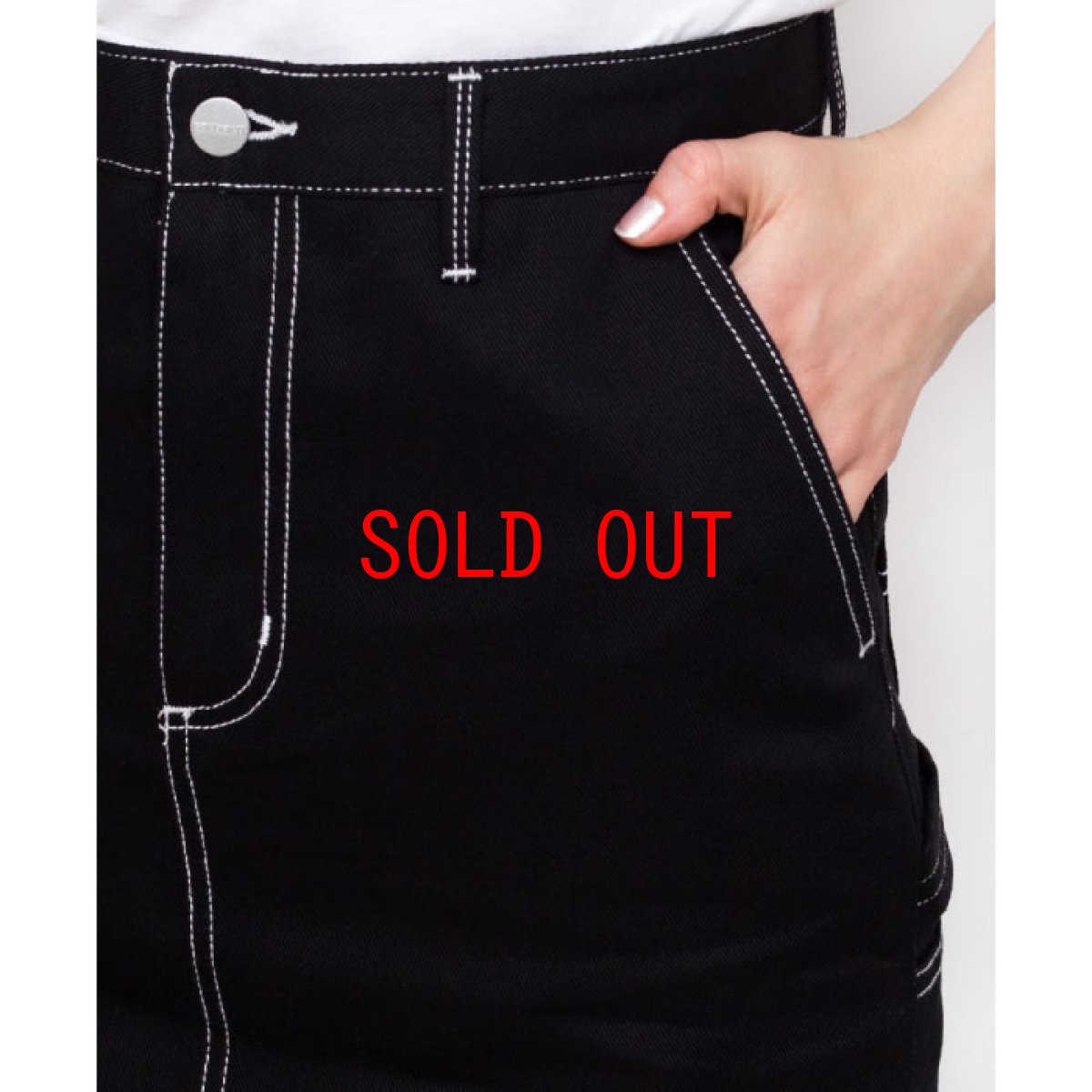 画像6: Pierce Skirt Black Rigit ブラック リジット スリット スカート women's ウィメンズ レディース (6)