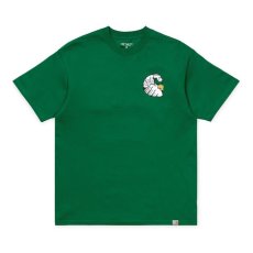 画像2: timeisup Tee Green T-Shirt ロゴ 半袖 Tシャツ (2)