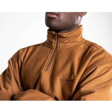 画像3: Half Zip Sweat Shirts Hamilton Brown ハーフジップ プルオーバー スウェット フーディー スエット (3)