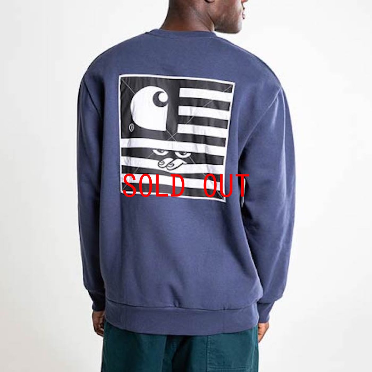画像3: Incognito Sweat Flag Shirts Navy Blue スウェット クルーネック ネイビー ブルー フラッグ Crew Neck Navy プルオーバー スウェット スエット (3)
