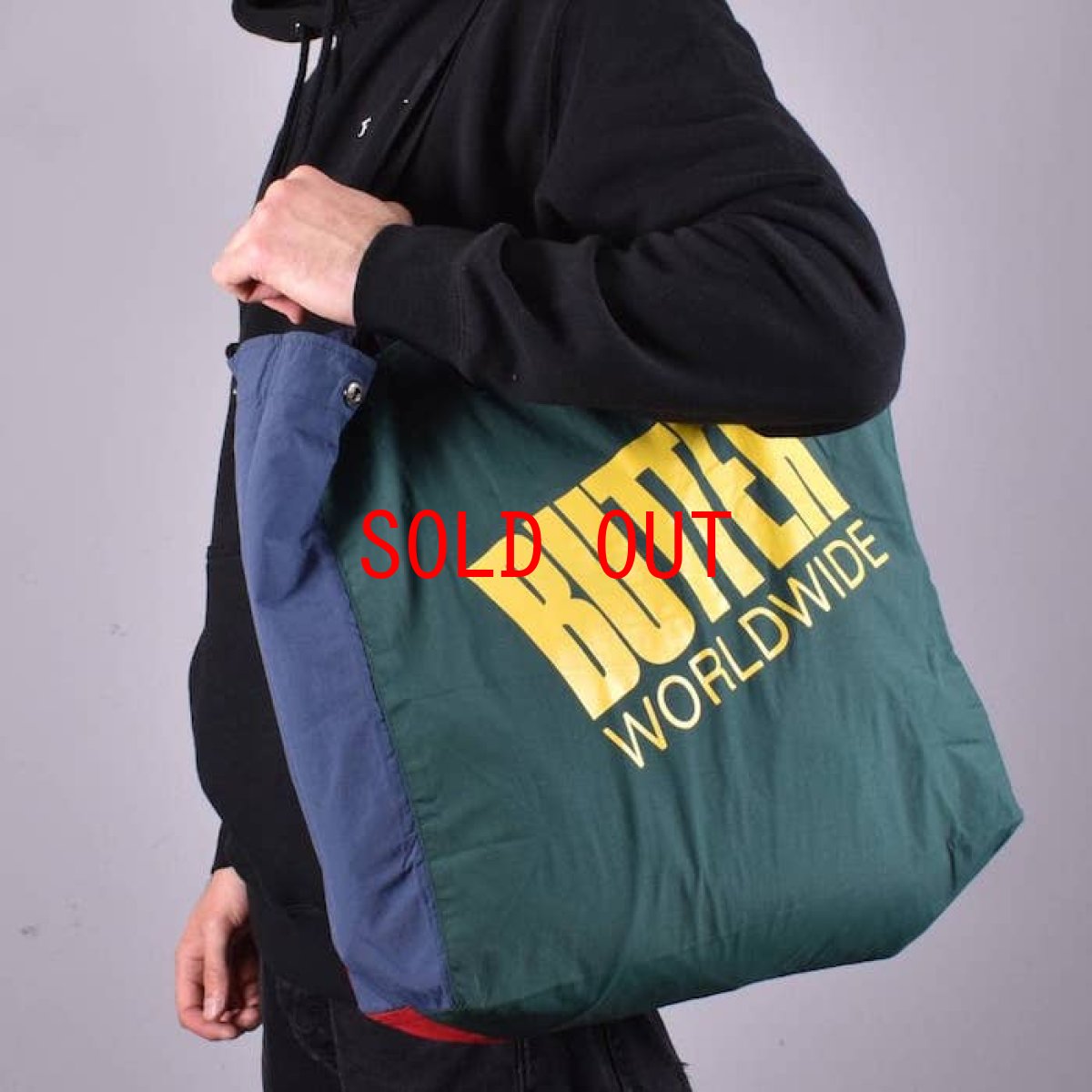 画像1: Logo Sail Tote Bag Navy Red Green ロゴ セイル トート バッグ (1)