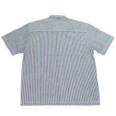 画像4: Work S/S Shirts Hickory Stripe Dark Navy 半袖 ワーク シャツ  (4)