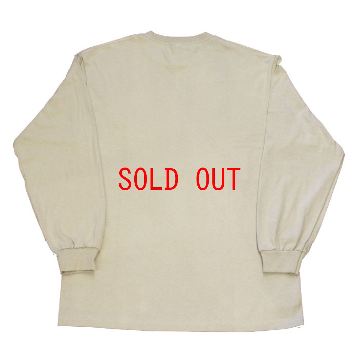 画像3: Gear L/S Tee Sand Beige Navy 長袖 Tシャツ  (3)