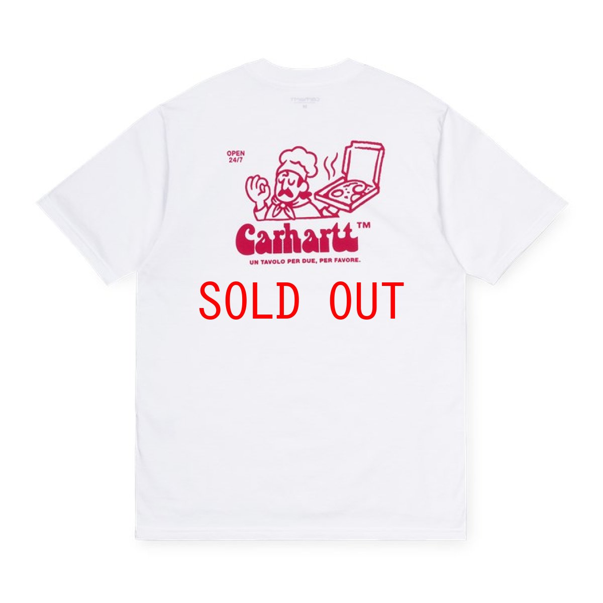 画像2: Bene Tee White / Red 半袖 Tシャツ (2)