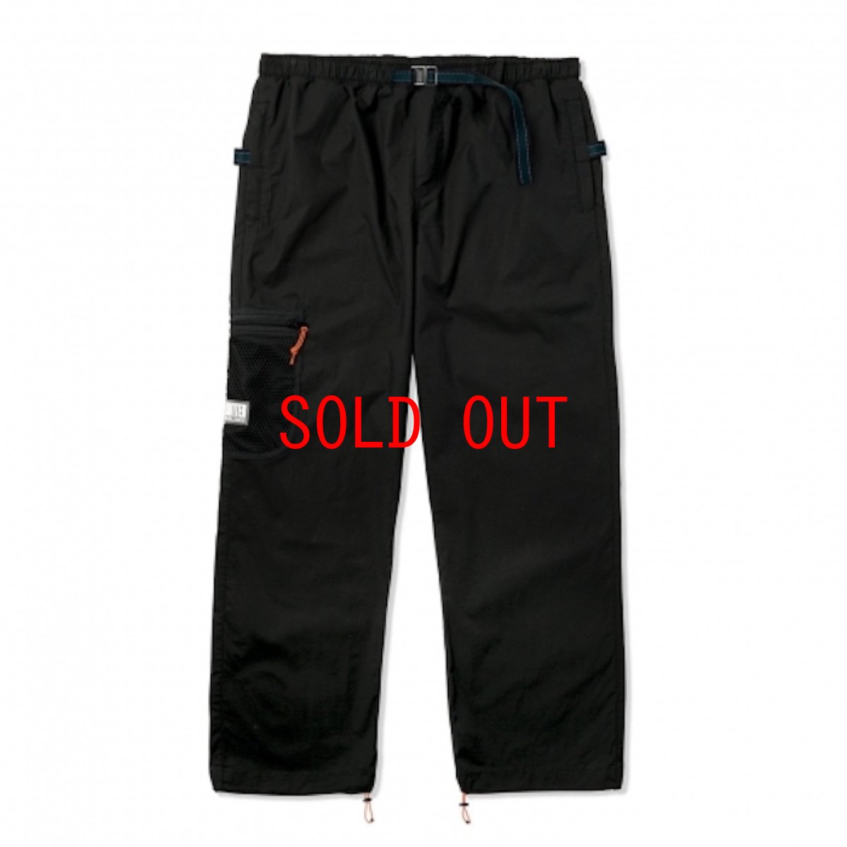 画像1: Field Pants Solid Black ナイロン パンツ ブラック (1)