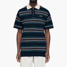 画像6: Schmidt Zip Polo S/S Shirt ボーダー ジップ ポロ シャツ  (6)