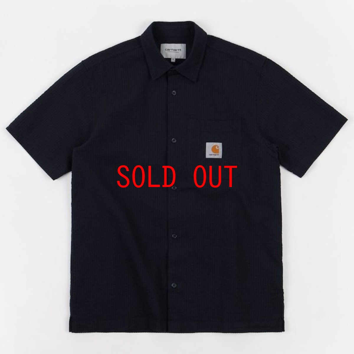 画像2: Southfield S/S Shirt Dark Navy シアサッカー 半袖 シャツ 4.1oz (2)