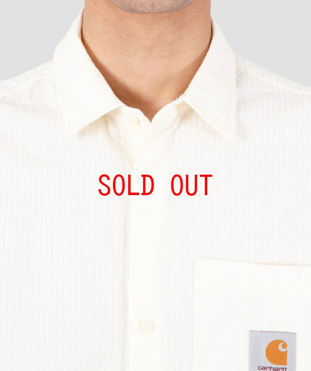 画像5: Southfield S/S Shirt Wax White Natural シアサッカー 半袖 シャツ 4.1oz (5)