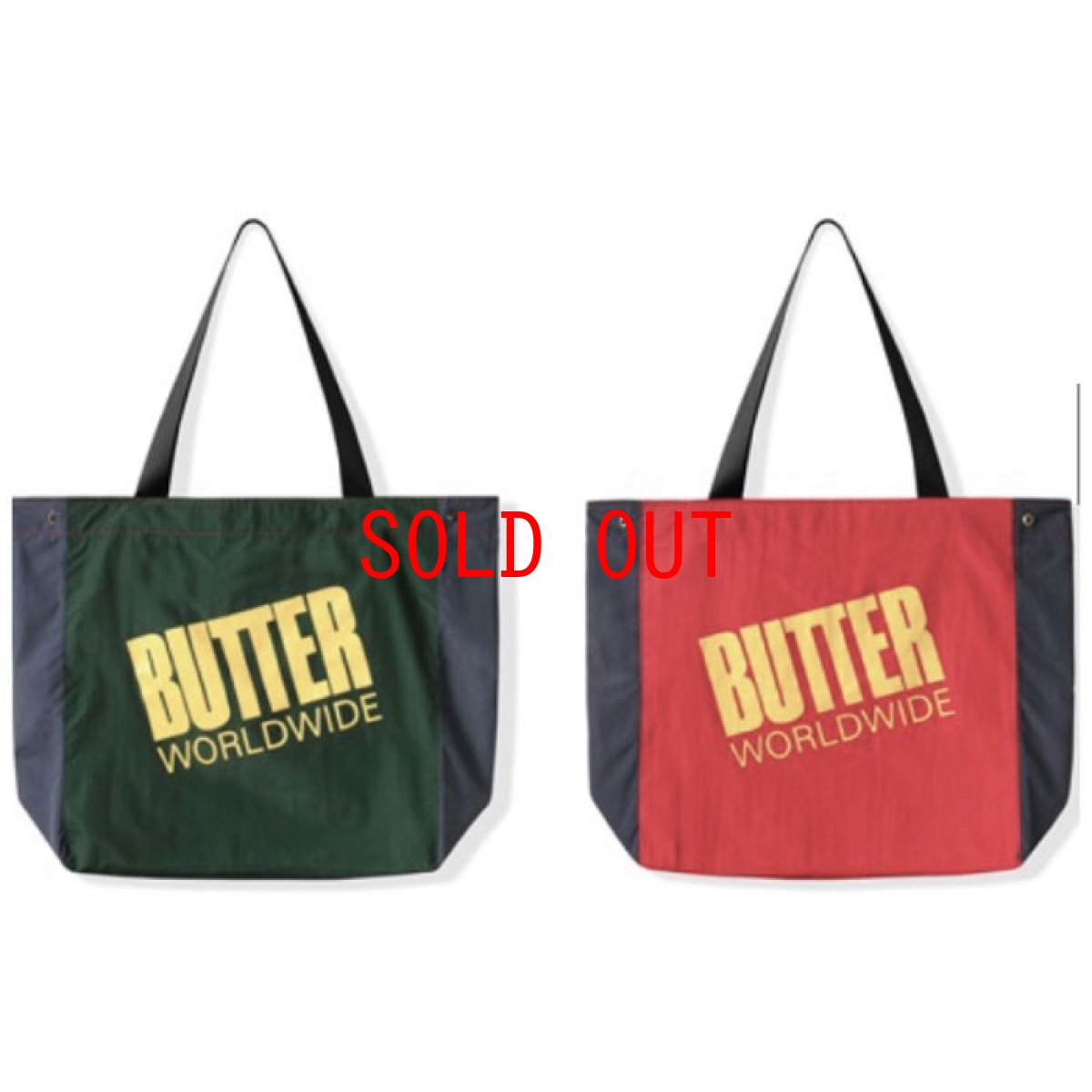 画像6: Logo Sail Tote Bag Navy Red Green ロゴ セイル トート バッグ (6)