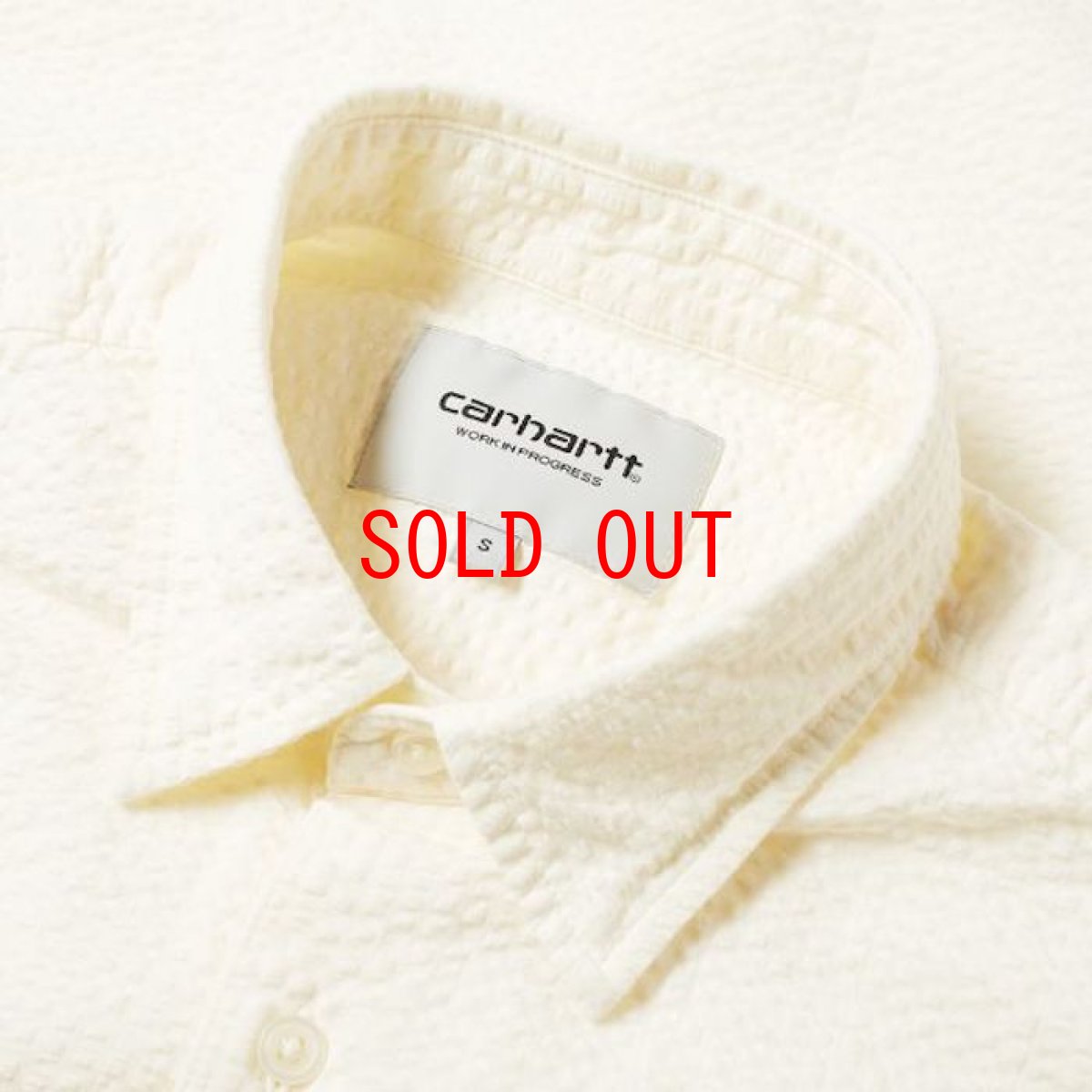 画像4: Southfield S/S Shirt Wax White Natural シアサッカー 半袖 シャツ 4.1oz (4)