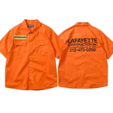 画像1: High Vis Box Logo S/S Work Shirt 半袖 シャツ Orange オレンジ (1)