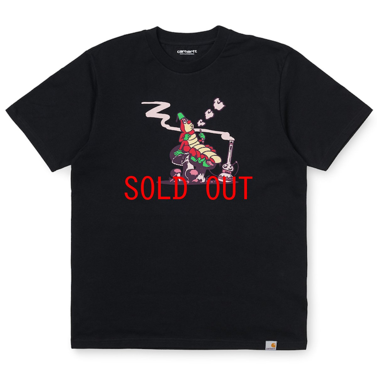 画像2: Silkworm Tee Black ブラック 半袖 Tシャツ  (2)