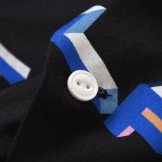 画像7: 90s Polygon Logo Open Collar S/S Shirt 半袖 シャツ Black ブラック (7)