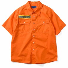 画像2: High Vis Box Logo S/S Work Shirt 半袖 シャツ Orange オレンジ (2)