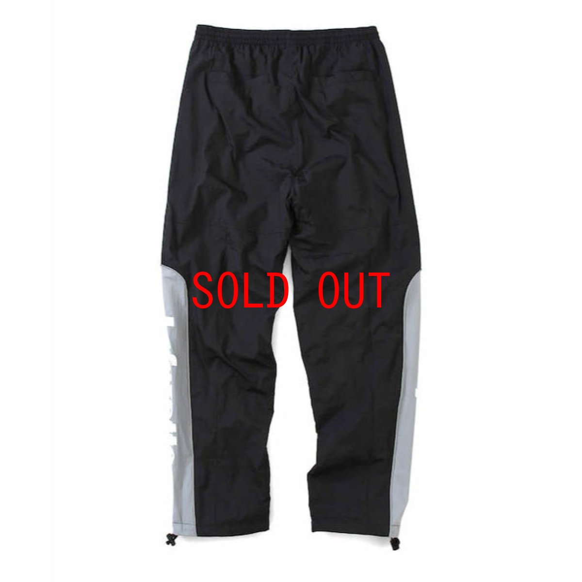 画像2: Color Block Nylon Track Pants Black ブラック カラー ナイロン トラック パンツ (2)