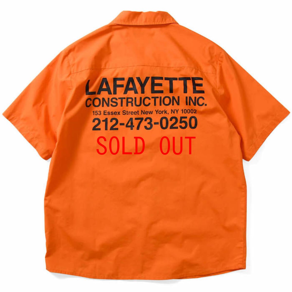 画像3: High Vis Box Logo S/S Work Shirt 半袖 シャツ Orange オレンジ (3)