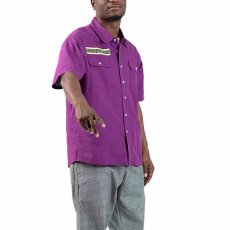 画像1: High Vis Box Logo S/S Work Shirt 半袖 シャツ Purple パープル (1)