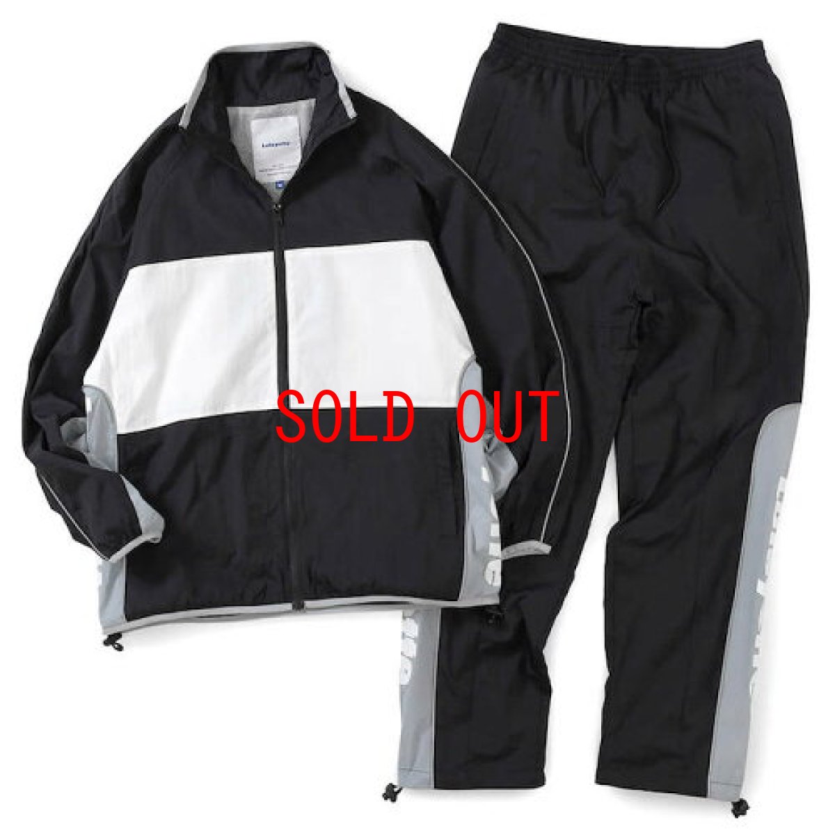 画像9: Color Block Nylon Track Pants Black ブラック カラー ナイロン トラック パンツ (9)