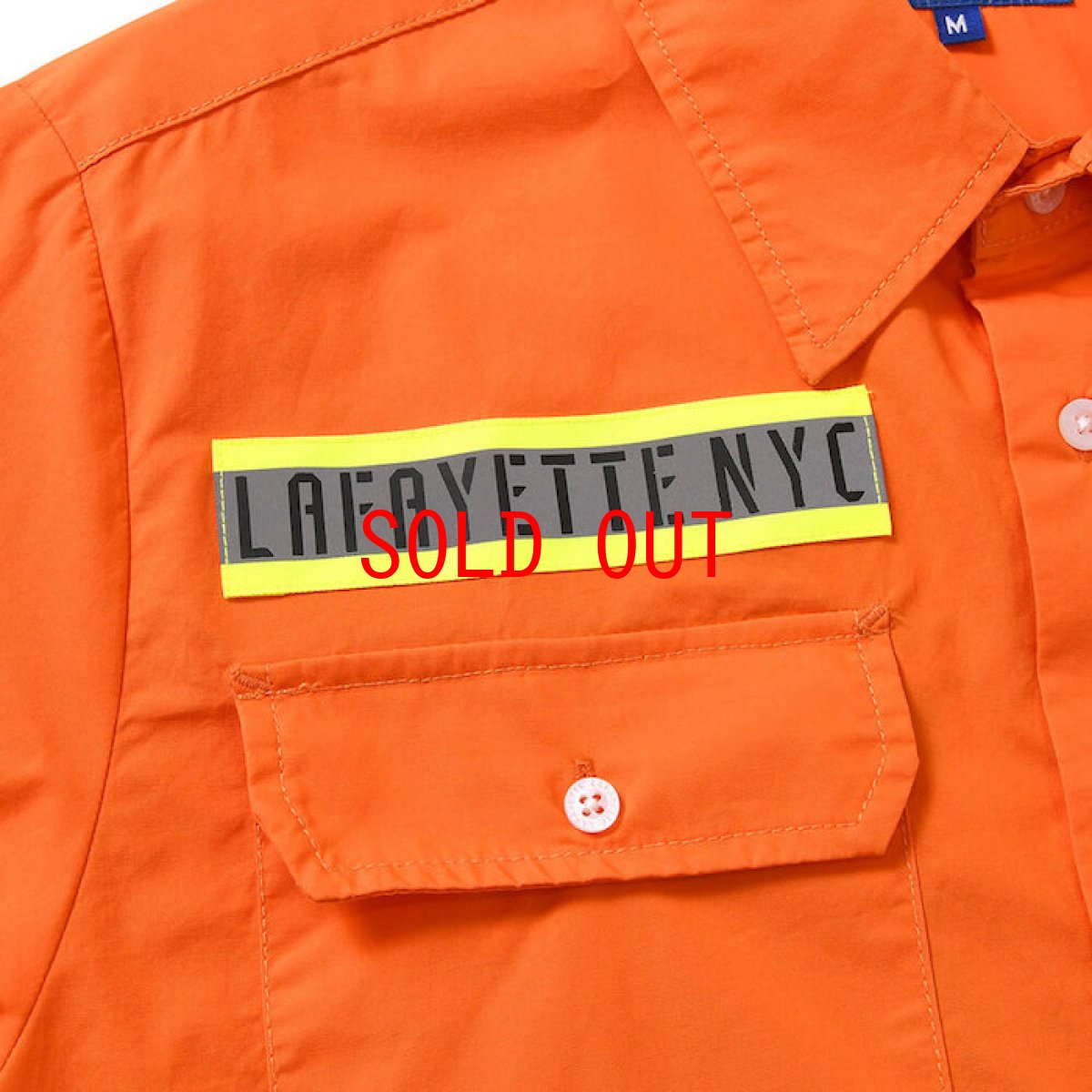 画像6: High Vis Box Logo S/S Work Shirt 半袖 シャツ Orange オレンジ (6)