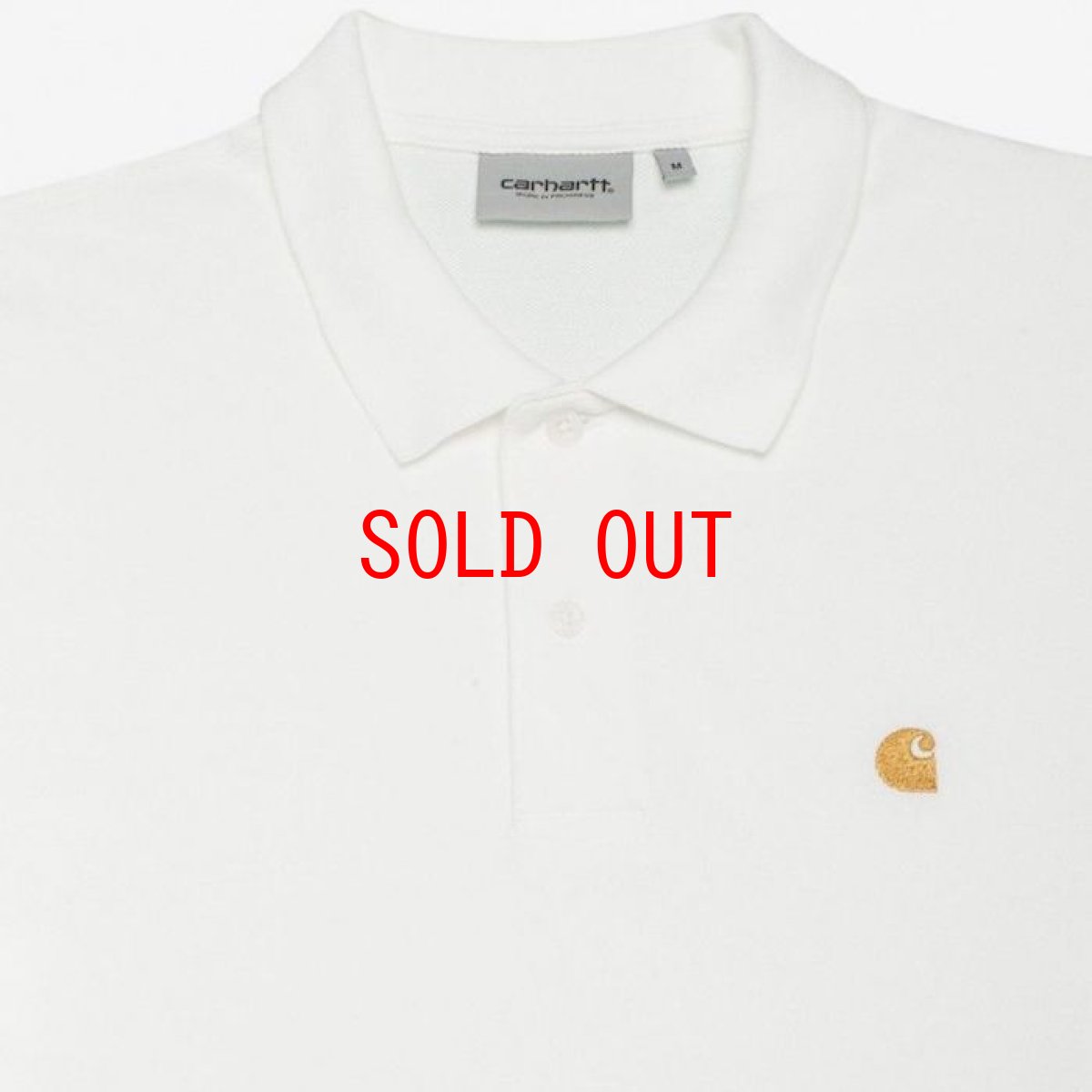 画像3: Chase Pique S/S Polo Shirt White Solid 半袖 ロゴ ポロ シャツ  (3)