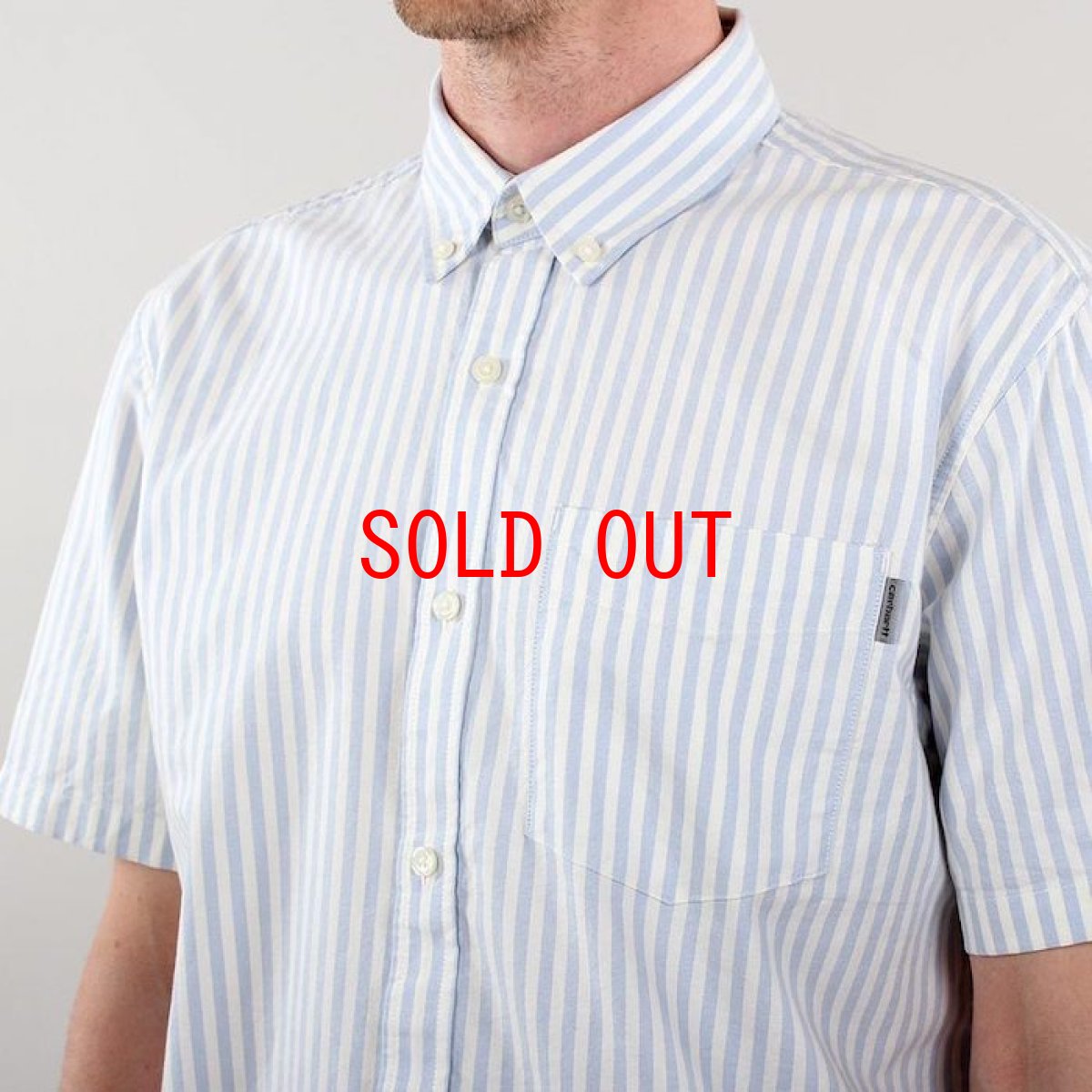 画像1: Simon S/S Shirt Stripe 半袖 ストライプ シャツ  (1)