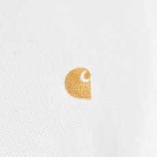画像4: Chase Pique S/S Polo Shirt White Solid 半袖 ロゴ ポロ シャツ  (4)
