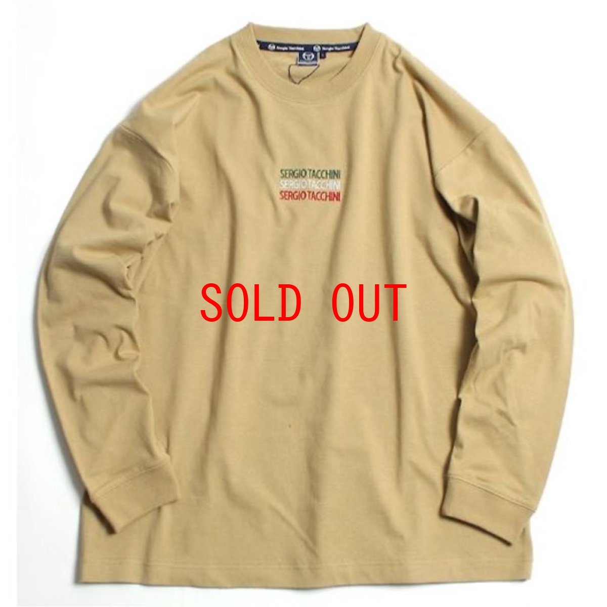 画像2: Italiano L/S embroidery Logo Tee ロンT 長袖 Tシャツ  (2)