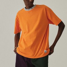 画像3: Logo jaguard Rib S/S Tee Trim Orange トリム ビッグシルエット ロゴ 半袖 Tシャツ (3)