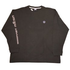 画像2: Sergio Tacchini (セルジオタッキーニ) Logo L/S Tee ロンT Black 長袖 Tシャツ  (2)