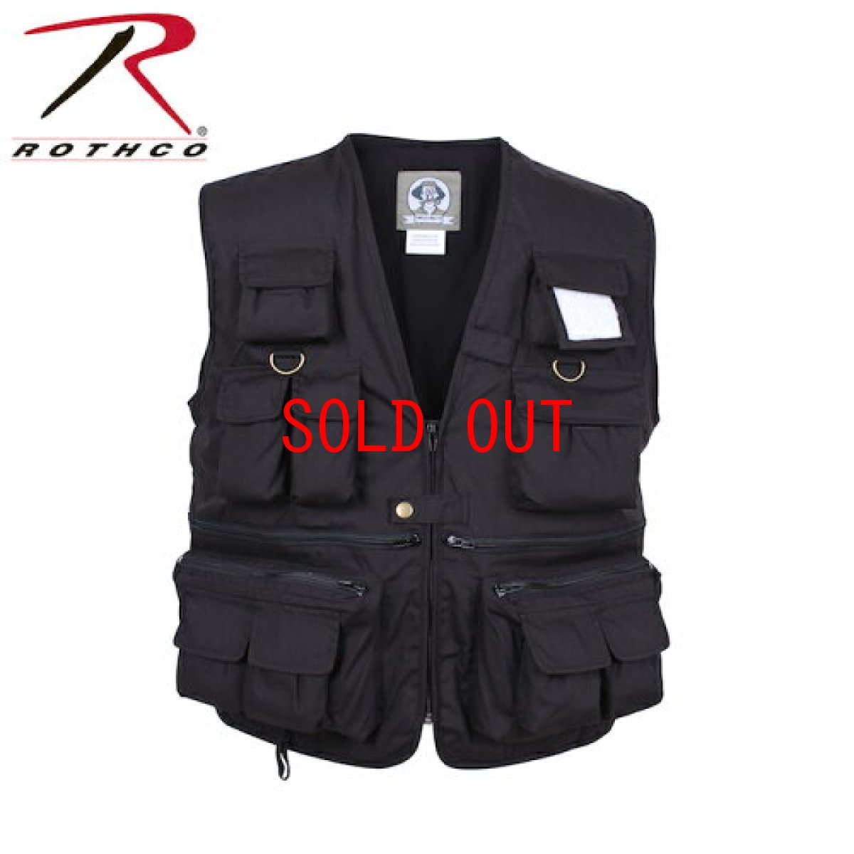 画像2: Uncle Milty Fishing Vest Black ミリティー フィッシング ベスト ブラック 黒 Outdoor Military メンズ ユニセックス  (2)