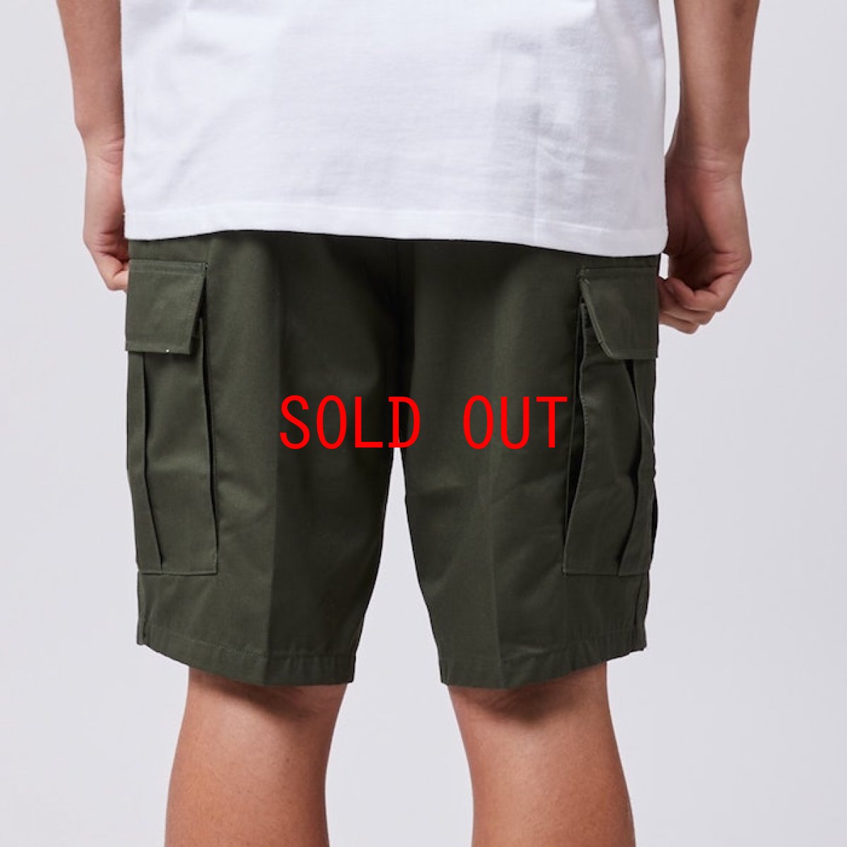 画像5: Military Cargo Shorts ミリタリー カーゴ ショーツ Olive (5)