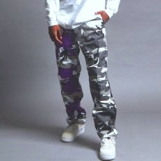 画像1: Two Tone Camo BDU Cargo Pants カーゴパンツ Black Purple (1)