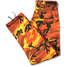 画像3: Camo BDU Cargo Pants カーゴパンツ Orange Camo (3)