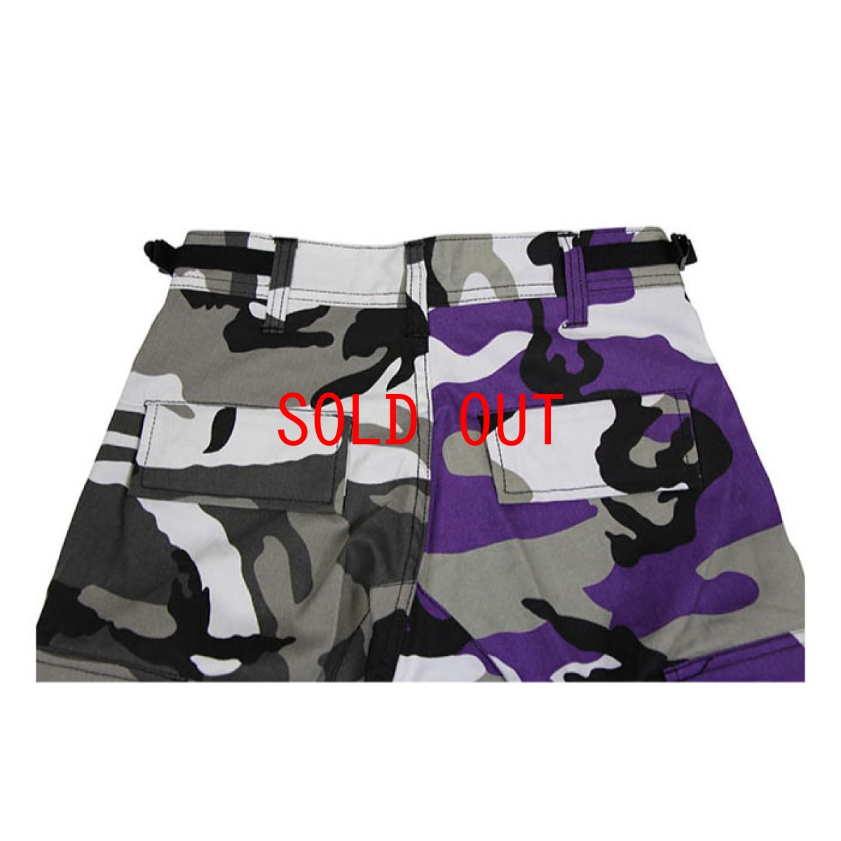 画像4: Two Tone Camo BDU Cargo Pants カーゴパンツ Black Purple (4)