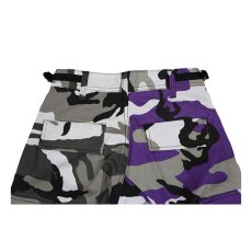 画像4: Two Tone Camo BDU Cargo Pants カーゴパンツ Black Purple (4)