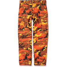 画像2: Camo BDU Cargo Pants カーゴパンツ Orange Camo (2)