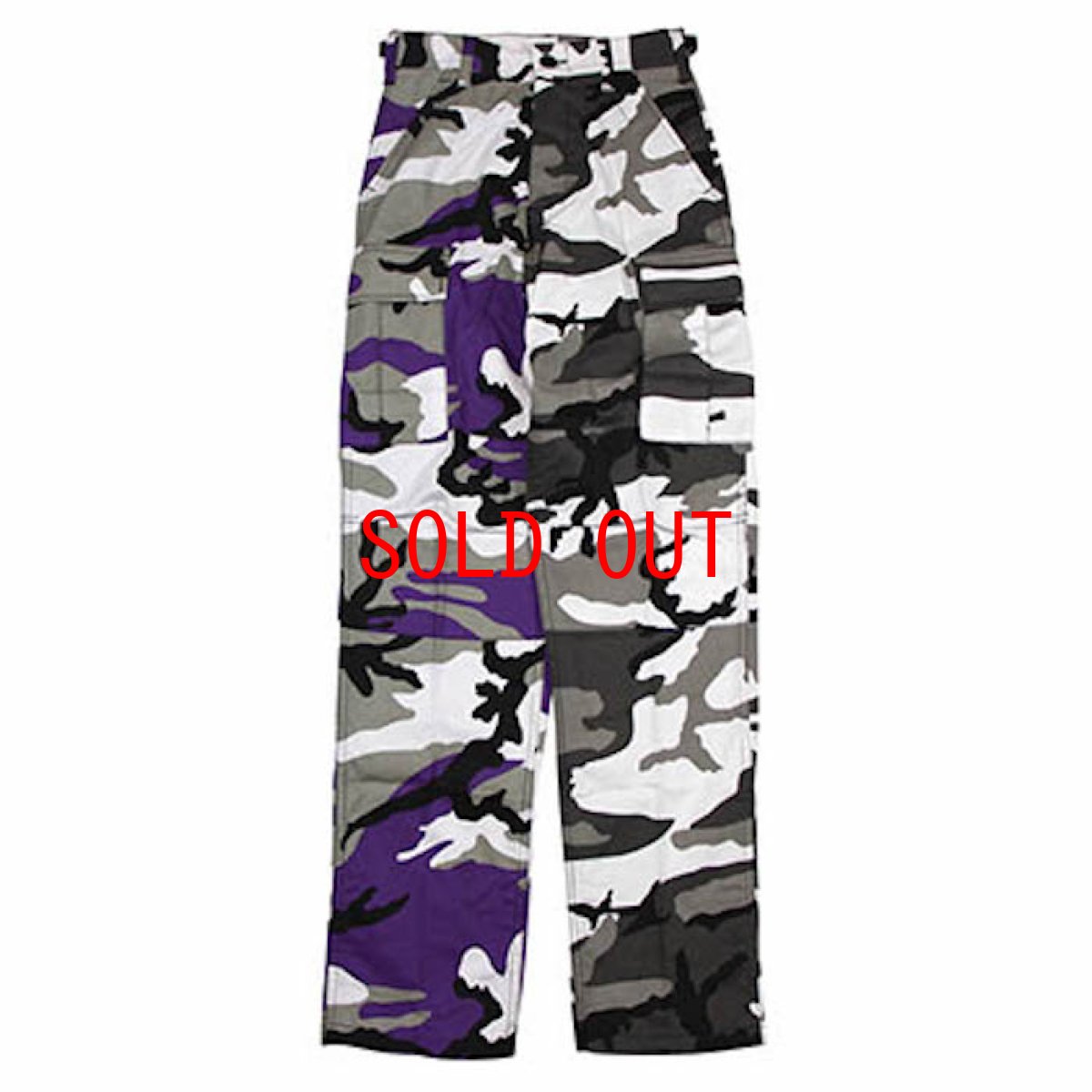 画像3: Two Tone Camo BDU Cargo Pants カーゴパンツ Black Purple (3)