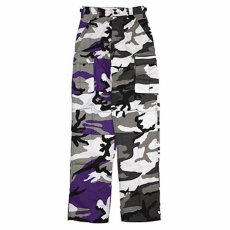 画像3: Two Tone Camo BDU Cargo Pants カーゴパンツ Black Purple (3)