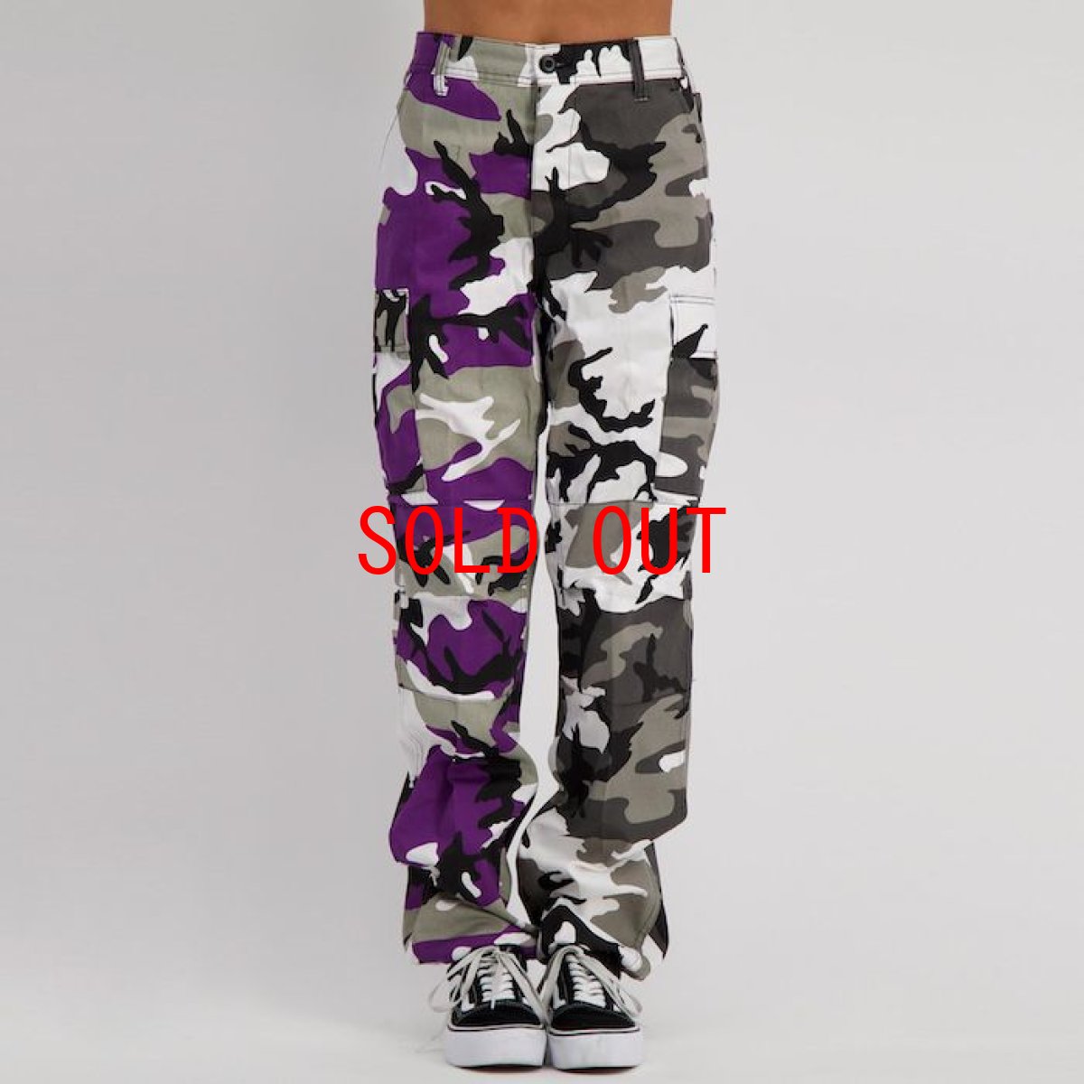 画像6: Two Tone Camo BDU Cargo Pants カーゴパンツ Black Purple (6)