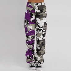 画像6: Two Tone Camo BDU Cargo Pants カーゴパンツ Black Purple (6)