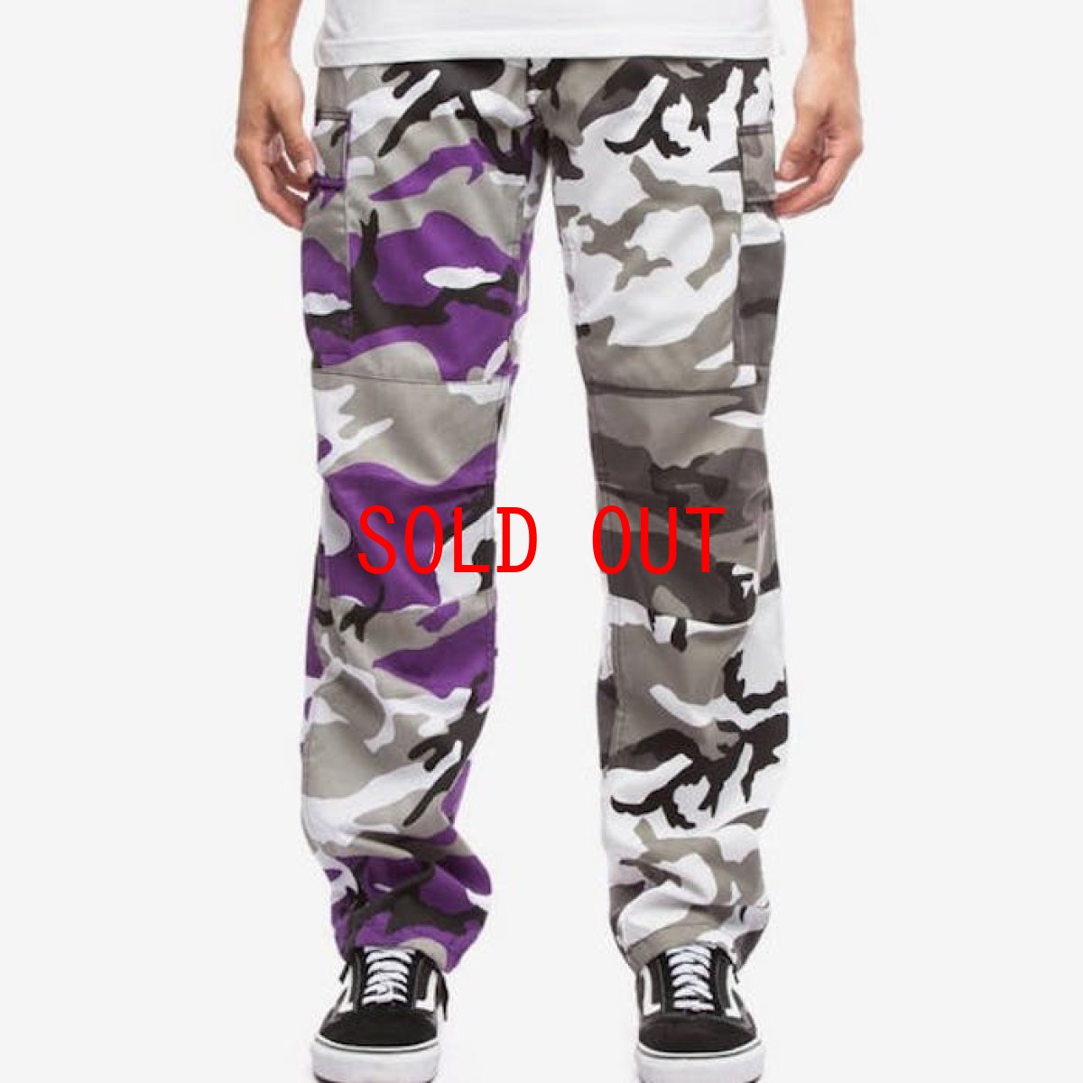 画像2: Two Tone Camo BDU Cargo Pants カーゴパンツ Black Purple (2)