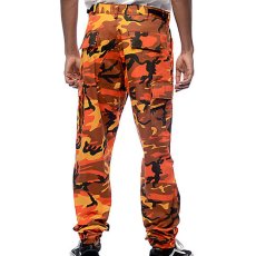 画像5: Camo BDU Cargo Pants カーゴパンツ Orange Camo (5)