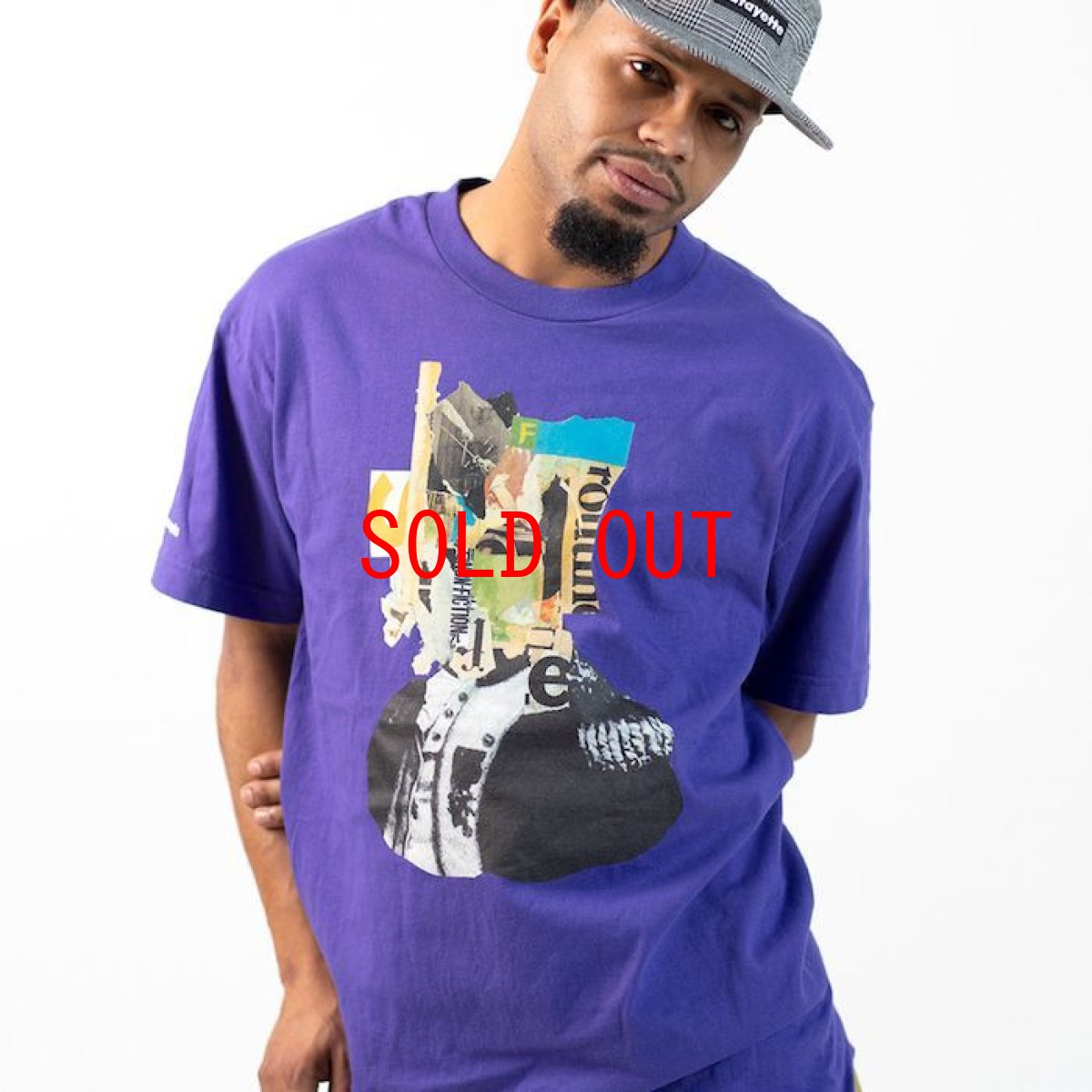 画像1: 【SALE】× Killiman Jah Low Works キリマンジャロウワークス Behind Themask Tee 半袖 Tシャツ Purple パープル (1)