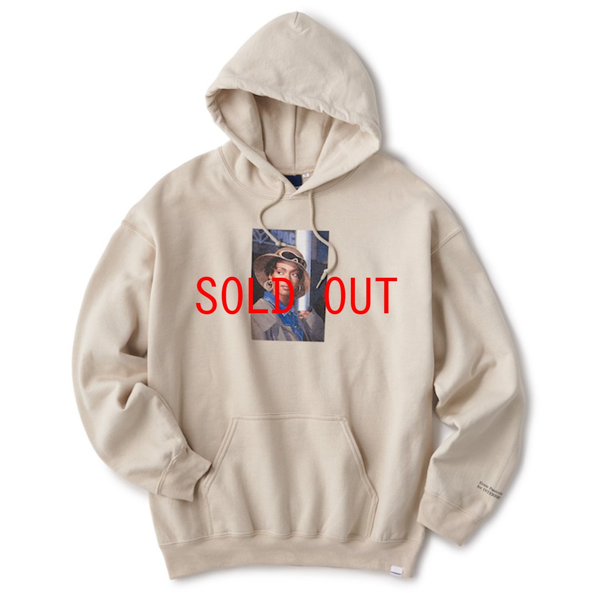 画像2: L.Boogi Collection Princess Photo Sweat Hoodie Sand Beige スウェット フーディー パーカー  (2)