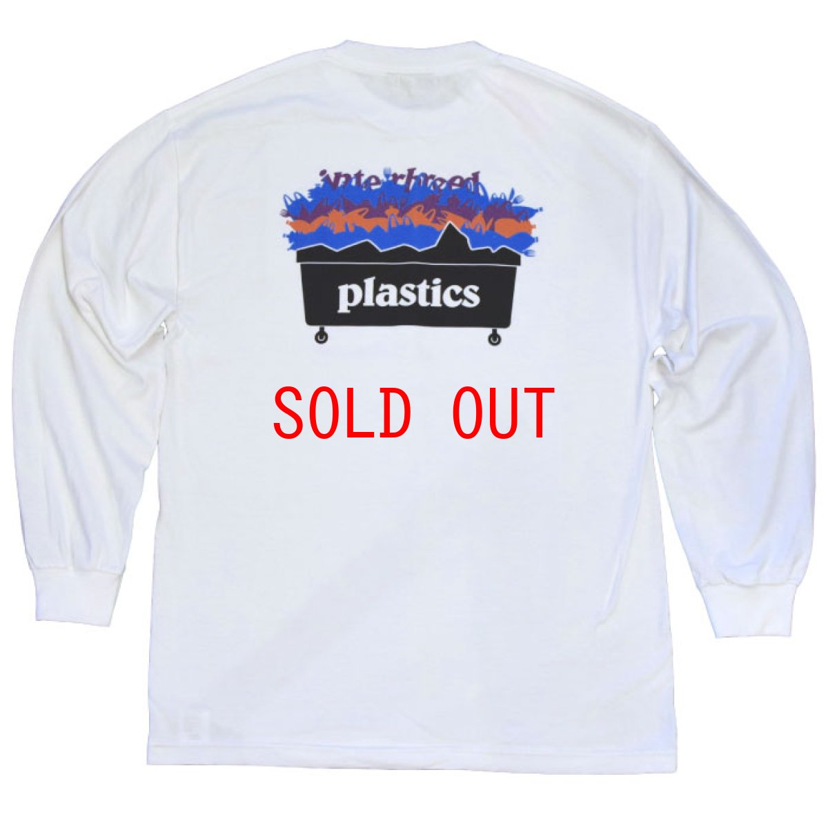 画像1: Plastic L/S Tee White 長袖 Tシャツ (1)